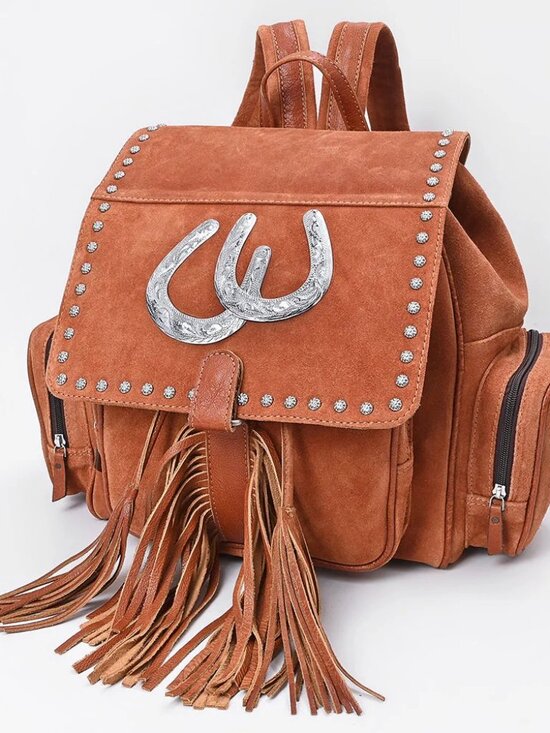 American Darling Rustic Giddy Up Western Fringe Backpack main image 4